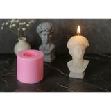 PK1001859 - Silikon Kalıp Mum Kalıbı David Bust