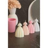 PK1002463 - Silikon Kalıp Mum Kalıbı Gelinlik
