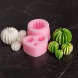 PK1002480 - Silikon Kalıp Mum Kalıbı - Kaktüs 4'lü Set