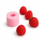 PK1002701 - Silikon Kalıp Mum Kalıbı Çilek Bütün
