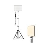 PL-26 13 Watt 96 Led 23cm CRI95+ Bicolor 3 Renk Fotograf ve Video Işığı Canlı Yayın Tiktok Vlog Makyaj Ürün Çekimi vb. (Tekli ve 200cm Işık Ayaklı)