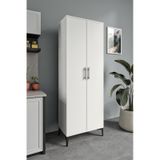 Plain Metal Ayak Metal Kulp Pla2200 Çok Amaçlı Dolap Mutfak Dolabı Banyo Dolabı Ayakkabılık Balkon Dolabı Kiler Dolabı Beyaz
