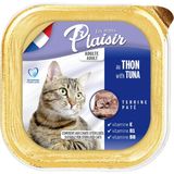 Plaisir 100 Gr Ton Balıklı Yaş Yetişkin Kedi Maması Lezzetli Pate ile Besleyici İçerik