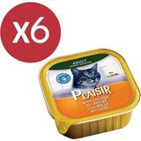 Plaisir 6x100 gr Pate Tavuklu Kedi Konservesi