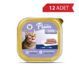 Plaisir Ezme Ton Balıklı Kısırlaştırılmış 12x100 gr Kedi Konservesi