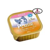 Plaısır Kitten Tavuk ve Sütlü Pate Yavru Kedi Yaş Mama 100 gr - 8 Adet