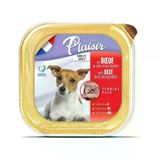 Plaisir Pate Biftek ve Sebzeli Ezme 150 gr Yetişkin Köpek Konservesi