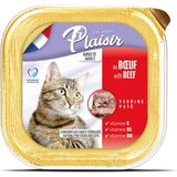 Plaisir Pate Sığır Etli Yaş 100 gr Kedi Maması