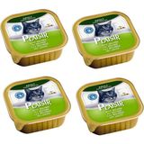 Plaisir Pate Somonlu 100 gr 4 Adet Kedi Yaş Konserve Maması