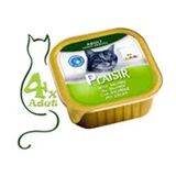 Plaisir Pate Somonlu 4x100 gr Yaş Kedi Maması