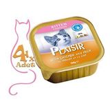 Plaisir Pate Tavuklu Yavru 4x100 gr Yaş Kedi Maması