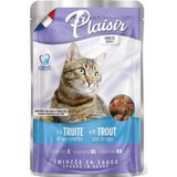 Plaisir Pouch 100Gr Alabalık Karides Etli 1Adet Kedi Maması