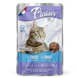 Plaisir Pouch Alabalık Karidesli Yaş 100 gr Kedi Maması
