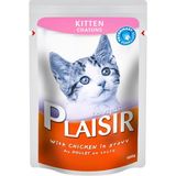 Plaisir Pouch Kitten Yaş Özel 12x100 gr Kedi Maması