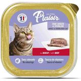 Plaisir Sığır Etli Kedi Yaş Mama 100 gr - 6 Lı Paket