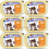 Plaisir Tavuk Etli Pate Yavru Kedi 6x100 gr Yaş Mama