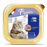 Plaisir Ton Balıklı Pate Kısırlaştırılmış ve Yetişkin 100 gr Kedi Yaş Maması