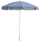 PLAJ ŞEMSİYESİ GRİ 200 CM 10 TELLİ