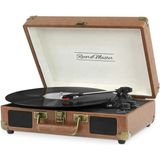 Plak İstasyonu *ÜCRETSİZ KARGO Record Master ST14012 Kahverengi Retro Pikap Bluetooth ve Şarj Özellikli Retro Pikap 33, 45, 78 Devir