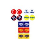 Plaka Damla Sticker Etiket Pulu Karışık Tofaş Özel Suya Güneşe Dayanaklı Kaliteli