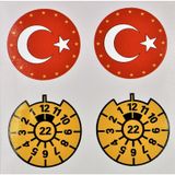 Plaka Sticker - Avrupa Birliği Plaka Sticker - Plaka Pul Sticker (481661307)