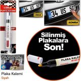 PLAKA YAZI KALEMİ - SİYAH RENK ÜST KALİTE ÇIKMAZ SU GEÇİRMEZ RUTU