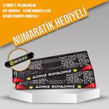 Plakalık, 2 Adet Premium Uv Baskılı Kişiye Özel, Plakalıkhane