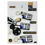 PlakArt Kişiye Özel Plaka Anahtarlık Motor Hediyesi Motor Süsü - Çift Taraflı