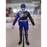 Plakperest Japon Super Sentai Dekaranger Deka Blue Swat Mode Figürü - 9 cm Boyunda 2004 Bandai Yapımı 2.el - Yok