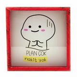 Plan Çok Vakit Yok Ahşap ve Cam Tasarımlı Kumbara