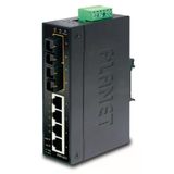 Planet Endüstriyel Hızlı Ethernet Anahtarı 4 Bağlantı Noktalı Rj45 + 2 Bağlantı Noktalı Gigabit Combo Ip30