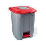 Planet Kırmızı Pedallı Çöp Kovası 50 Lt 1 Ad Kırmızı