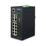 Planet PL-IGS-4215-8P2T2S 8 Port Gigabit PoE+ 2 Port 10-100T 2 Port SFP 240 W PoE Endüstriyel PoE Switch