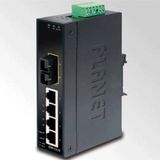 Planet PL-ISW-511TS15 4 Port 10/100/Base-Tx 1 Port 100Base-FX SFP Endüstriyel Ethernet Switch