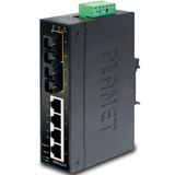 Planet PL-ISW-621T 4 Port 10/100/Base-Tx 2 Port SFP SC Endüstriyel Ethernet Switch
