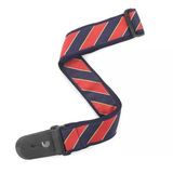 Planet Waves T20w1410 Woven Gitar Askısı - Tie Stripes Blue/Red (Aksesuar) | Canlı Mavi-Kırmızı Çizgi Desenleri, Yüksek Mukavemetli Malzeme Ve Tüm Gitar Tipleriyle Tam Uyum