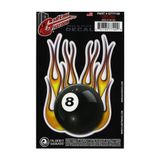 Planetwawes D'Addario Planet Waves GT77109 Gitar Tattoo Sticker - Flame 8 Ball (Aksesuar) | Alevli 8 Numara Top Tasarımı, Dayanıklı