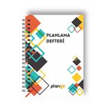 Plango Beyaz Kareler Günlük Planlayıcı Defter - Daily Planner - Ders Çalışma Planlayıcı Defteri - Planlama