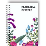 Plango Çiçek Bahçesi Günlük Planlayıcı Defter - Daily Planner - Ders Çalışma Planlayıcı Defteri - Planlama Defteri