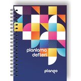 Plango Renkli Şekiller Günlük Planlayıcı Defter - Daily Planner - Ders Çalışma Planlayıcı Defteri - Planlama Defteri