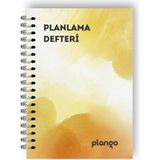Plango Sarı Suluboya Günlük Planlayıcı Defter - Daily Planner - Ders Çalışma Planlayıcı Defteri - Planlama Defteri