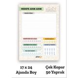 Plango Sınav Planlayıcı 50 Yaprak - 17x24 cm Çek Kopar Defteri Renkli Tasarım ile Sınav Planlama