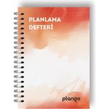 Plango Turuncu Suluboya Günlük Planlayıcı Defter - Daily Planner - Ders Çalışma Planlayıcı Defteri - Planlama Defteri
