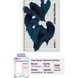 Plango Yapraklar Spiralli Günlük Planlama Defteri - 100 Sayfa - 17X24 Planlayıcı Defter