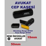 Plankton Tasarım Avukat Cep Kaşesi Pocket-80 (50mm*19mm) Siyah Keçeli Siyah Kaşe