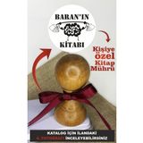 Plankton Tasarım Kişiye Özel Ahşap Kitap Mührü, Kitap Kaşesi