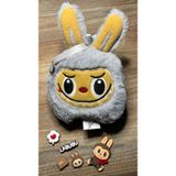 Plankton Tasarım Labubu Peluş Anahtarlık (15cm*20cm) ve Sticker Seti