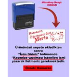 Plankton Tasarım Öğretmen Kaşesi - Öğretmen'den Aferin, 912 (51mm*19mm) Otomatik Kaşe - Kırmızı