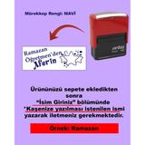 Plankton Tasarım Öğretmen Kaşesi - Öğretmen'den Aferin, 912 (51mm*19mm) Otomatik Kaşe - Mavi