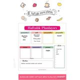 Planlayıcı Menü Mıknatıslı Yazı Tahtası Buzdolabı Magneti Pano 30X30 Cm + Kalem